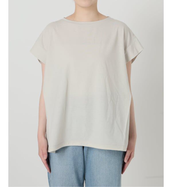 IENA「《追加2/接触冷感》フレンチタックスリーブ ドロストTシャツ」|Tシャツ・カットソー|