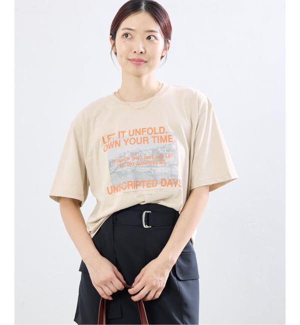IENA「LOGOプリント PHOTO Tシャツ」|Tシャツ・カットソー|