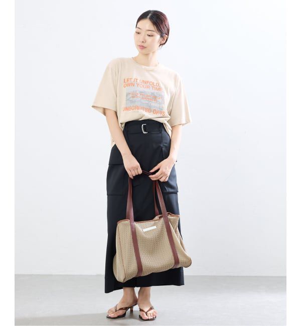 IENA「LOGOプリント PHOTO Tシャツ」|Tシャツ・カットソー|