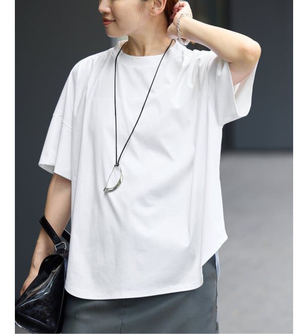 IENA「ボトルネック ラウンドTシャツ」|Tシャツ・カットソー|