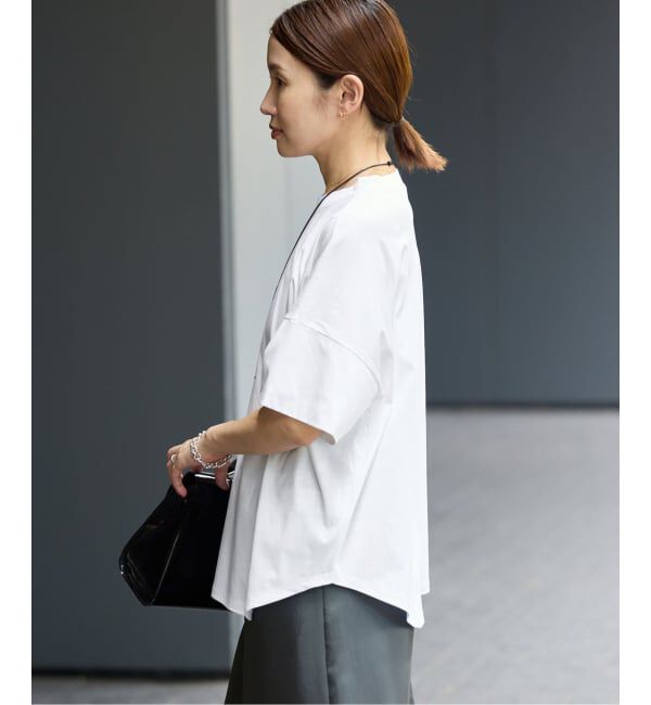 IENA「ボトルネック ラウンドTシャツ」|Tシャツ・カットソー|