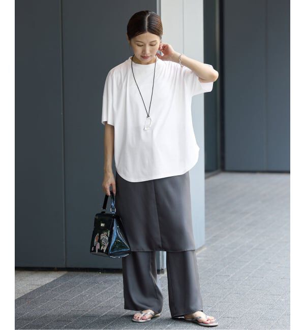IENA「ボトルネック ラウンドTシャツ」|Tシャツ・カットソー|