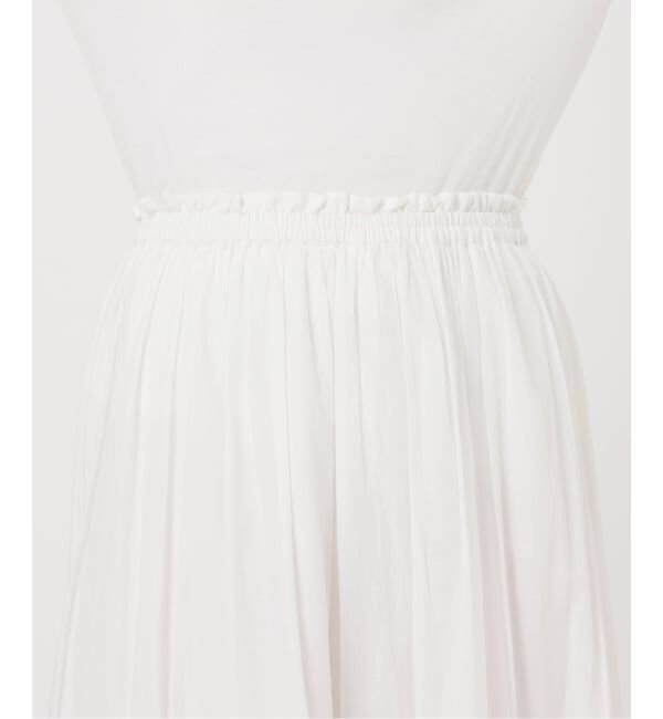 IENA「《予約》コットンチュールレース ギャザースカート」|スカート|