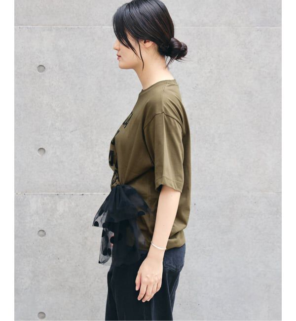 IENA「コットンフロントロゴTシャツ」|Tシャツ・カットソー|