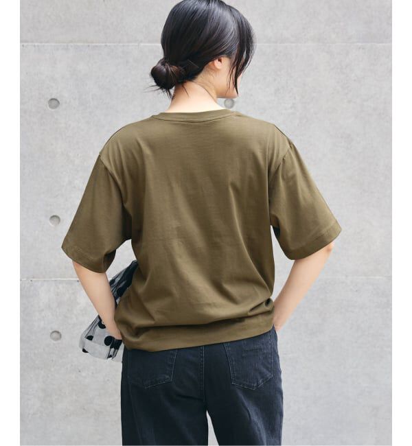 IENA「コットンフロントロゴTシャツ」|Tシャツ・カットソー|