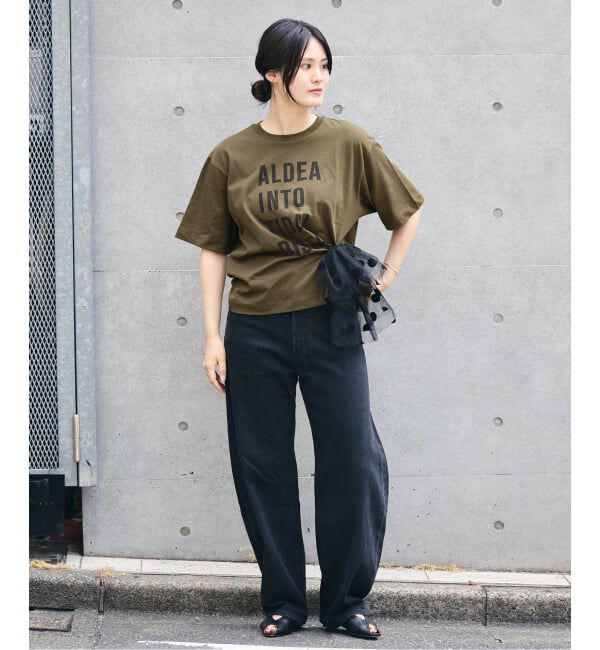 IENA「コットンフロントロゴTシャツ」|Tシャツ・カットソー|