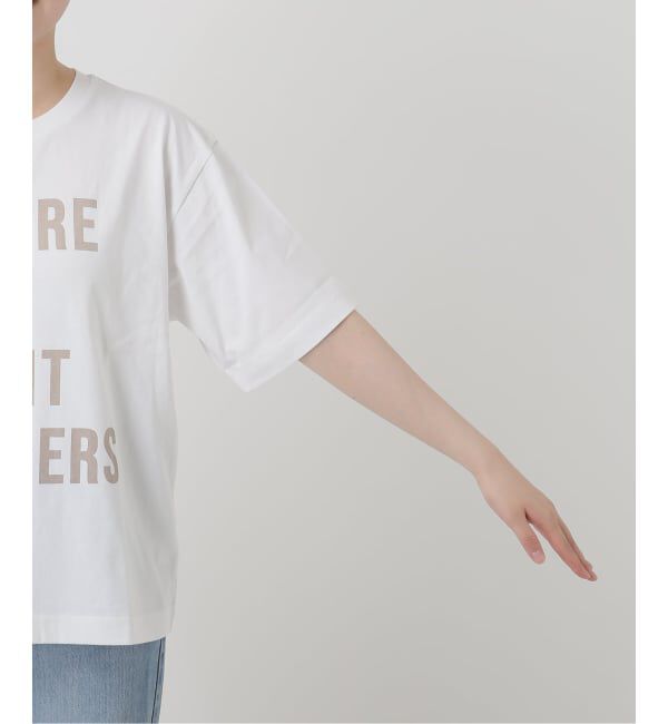 IENA「コットンフロントロゴTシャツ」|Tシャツ・カットソー|