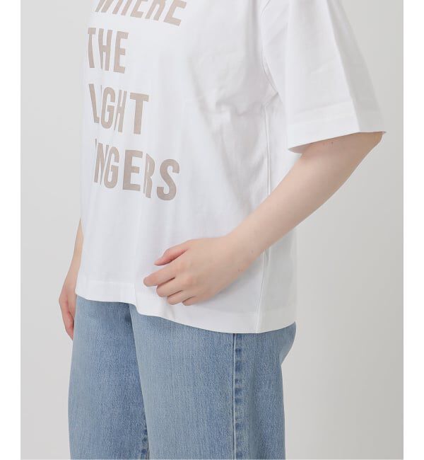 IENA「コットンフロントロゴTシャツ」|Tシャツ・カットソー|