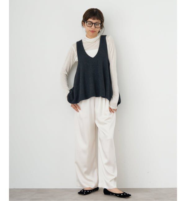 IENA「《追加予約》enrica/エンリカ FLARE KNIT TOP KNIT246」|ニット・セーター|