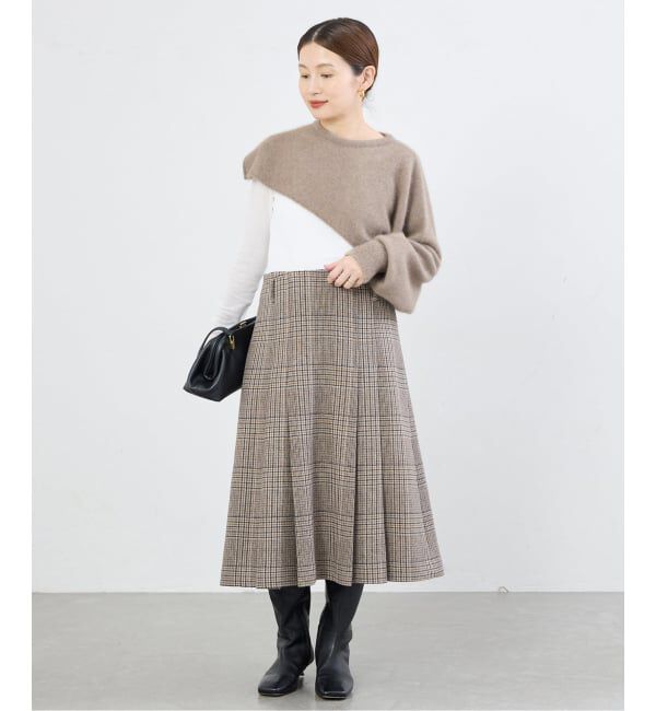 IENA「《予約》enrica/エンリカ LAYERED KNIT ニット KNIT296」|ニット・セーター|