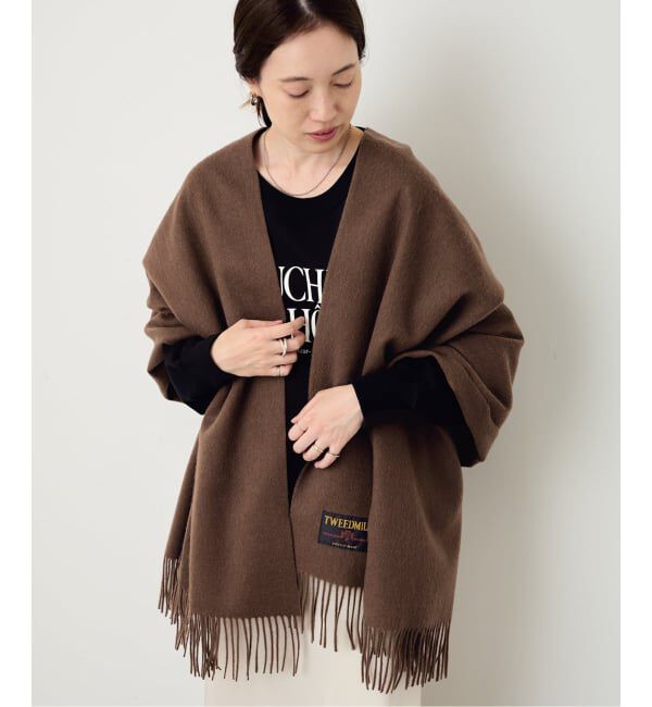 SLOBE IENA「《追加予約》TWEED MILL/ツイードミル ストール」|ストール|