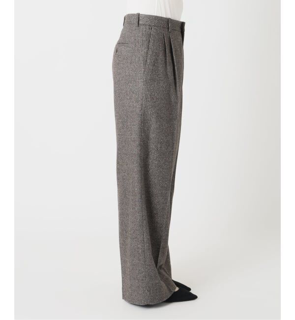 IENA「《予約》COUTURE D'ADAM/クチュールドアダム Italian Tweed Wide PT 26AW-078」|スラックス|