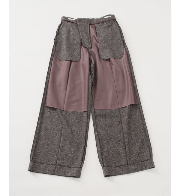 IENA「《予約》COUTURE D'ADAM/クチュールドアダム Italian Tweed Wide PT 26AW-078」|スラックス|