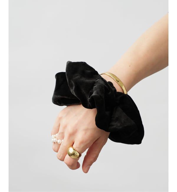 VERMEIL par iena「TENDRESSE STUDIO テンドレッセ スタジオ Giant Scrunchie Silk Ve」|その他|ブラック
