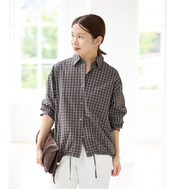 IENA「《予約》オーガニックコットンドロストシャツ」|シャツ・ブラウス|