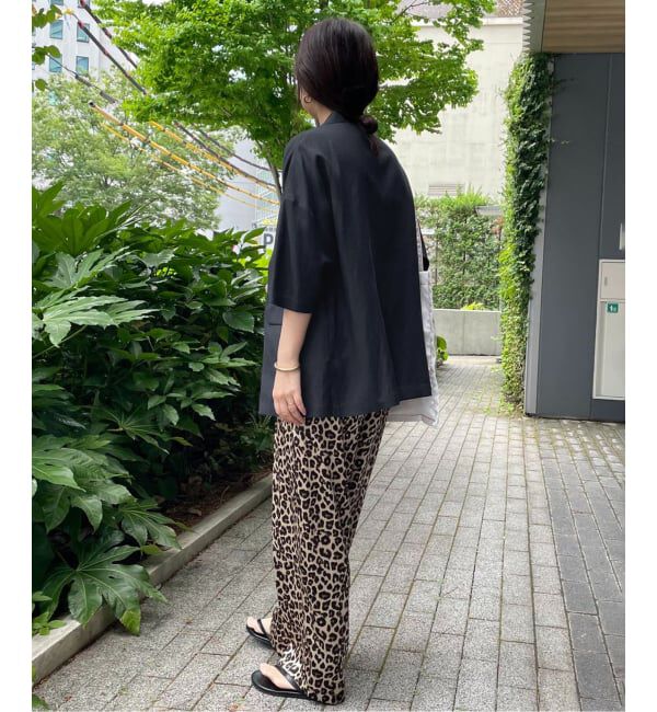 SLOBE IENA「《WEB限定/追加3》リネンレーヨンハーフスリーブジャケット」|その他|