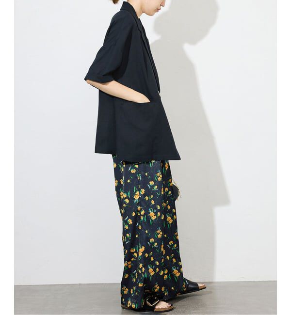SLOBE IENA「《WEB限定/追加3》リネンレーヨンハーフスリーブジャケット」|その他|