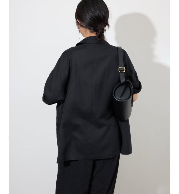 SLOBE IENA「《WEB限定/追加3》リネンレーヨンハーフスリーブジャケット」|その他|