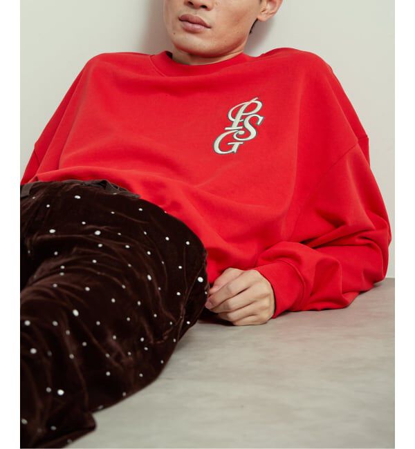 Paris Saint-Germain「PSG JP ITALIC LOGO SWEAT」|スウェット・ジャージ|レッド