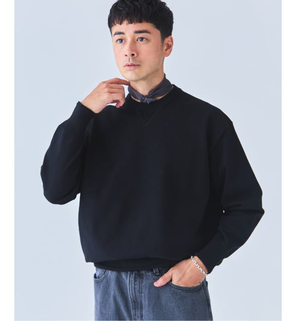 EDIFICE「《予約》《EDIFICE by PIPPIOLINO》コットン プレーディング クルーネック（WEB限定）」|スウェット・ジャージ|