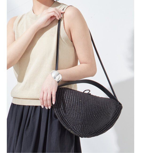 journal standard L'essage「《別注》【INES BRESSAND】SP MEDIUM WALNUTS(M)：ショルダーバッグ」|ショルダー・メッセンジャー|ブラック