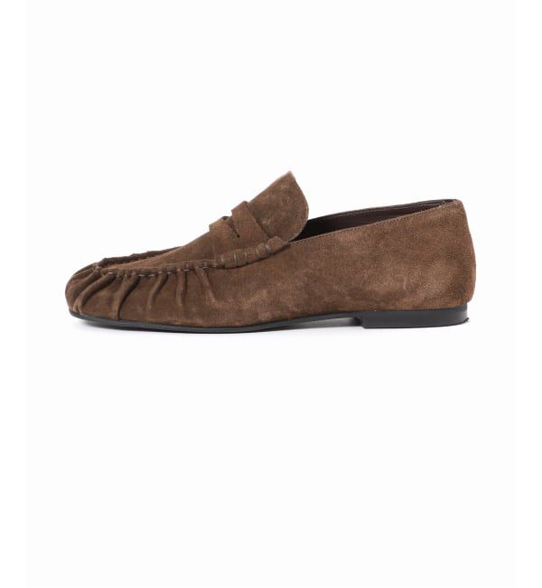 journal standard L'essage「【ALOHAS / アロハス】Aven Suede Brown Leather Loafers：ローファー」|ローファー|