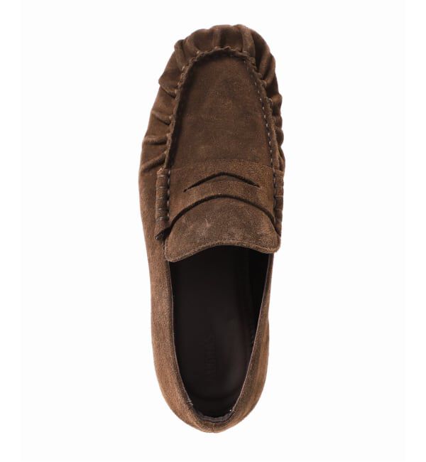 journal standard L'essage「【ALOHAS / アロハス】Aven Suede Brown Leather Loafers：ローファー」|ローファー|