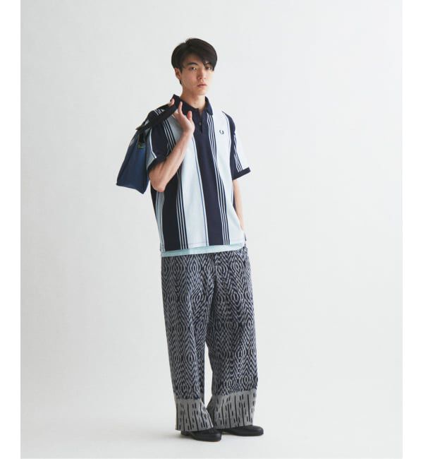 JOURNAL STANDARD「FRED PERRY / フレッドペリー 別注 ストライプ ピケ ポロシャツ」|ポロシャツ|