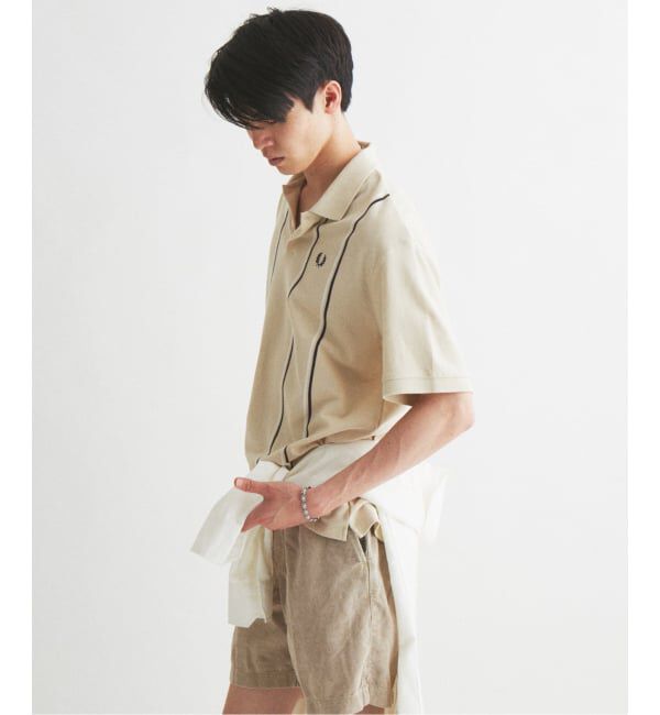 JOURNAL STANDARD「FRED PERRY / フレッドペリー 別注 ストライプ ピケ ポロシャツ」|ポロシャツ|