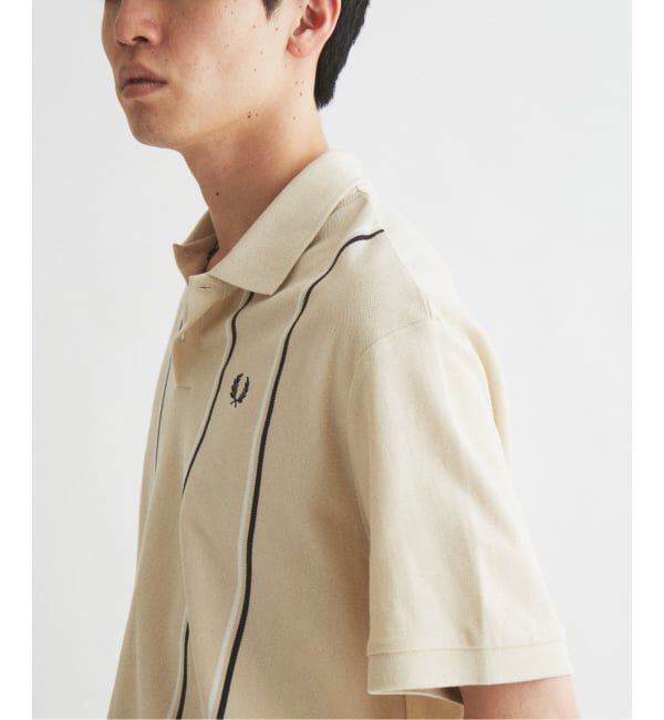 JOURNAL STANDARD「FRED PERRY / フレッドペリー 別注 ストライプ ピケ ポロシャツ」|ポロシャツ|