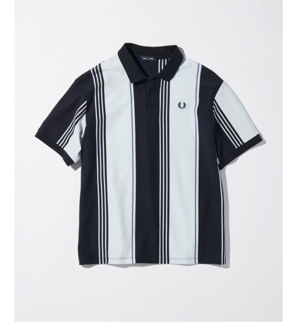 JOURNAL STANDARD「FRED PERRY / フレッドペリー 別注 ストライプ ピケ ポロシャツ」|ポロシャツ|