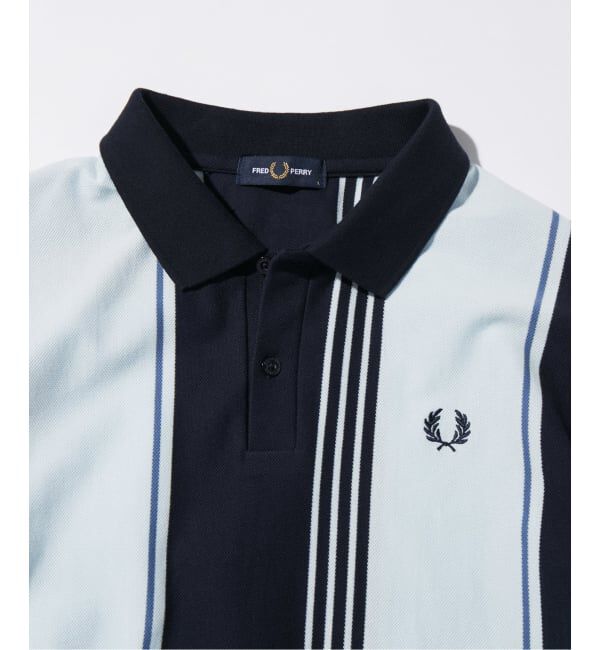 JOURNAL STANDARD「FRED PERRY / フレッドペリー 別注 ストライプ ピケ ポロシャツ」|ポロシャツ|