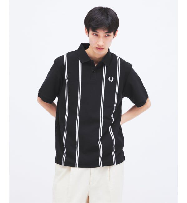 JOURNAL STANDARD「FRED PERRY / フレッドペリー 別注 ストライプ ピケ ポロシャツ」|ポロシャツ|