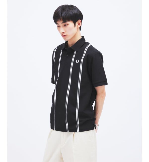 JOURNAL STANDARD「FRED PERRY / フレッドペリー 別注 ストライプ ピケ ポロシャツ」|ポロシャツ|