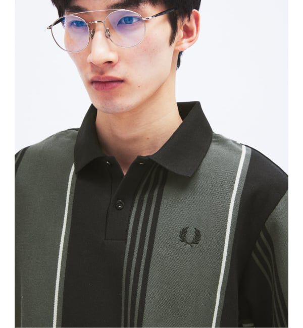 JOURNAL STANDARD「FRED PERRY / フレッドペリー 別注 ストライプ ピケ ポロシャツ」|ポロシャツ|