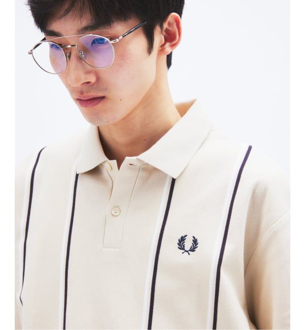 JOURNAL STANDARD「FRED PERRY / フレッドペリー 別注 ストライプ ピケ ポロシャツ」|ポロシャツ|