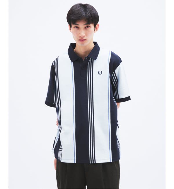 JOURNAL STANDARD「FRED PERRY / フレッドペリー 別注 ストライプ ピケ ポロシャツ」|ポロシャツ|
