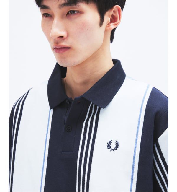 JOURNAL STANDARD「FRED PERRY / フレッドペリー 別注 ストライプ ピケ ポロシャツ」|ポロシャツ|