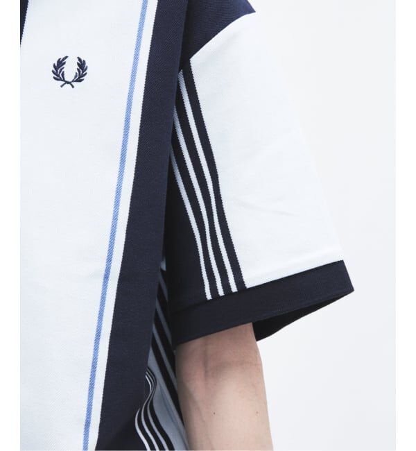 JOURNAL STANDARD「FRED PERRY / フレッドペリー 別注 ストライプ ピケ ポロシャツ」|ポロシャツ|