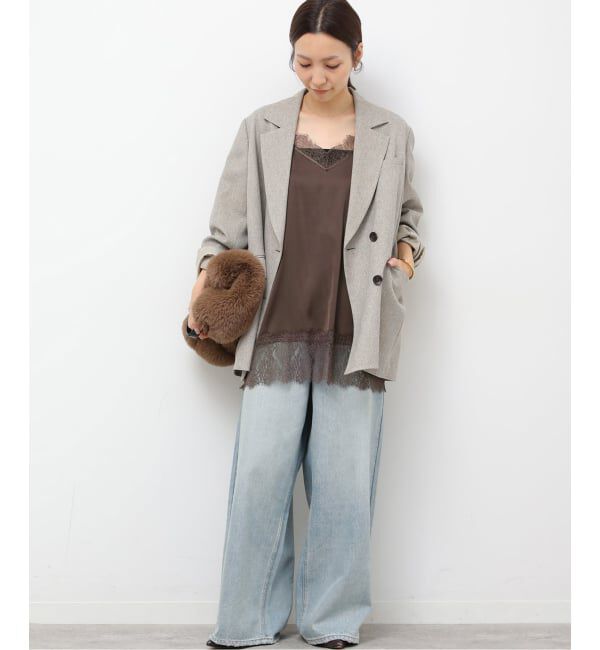 JOURNAL STANDARD relume「《追加2》サテンレースキャミチュニック」|キャミソール|