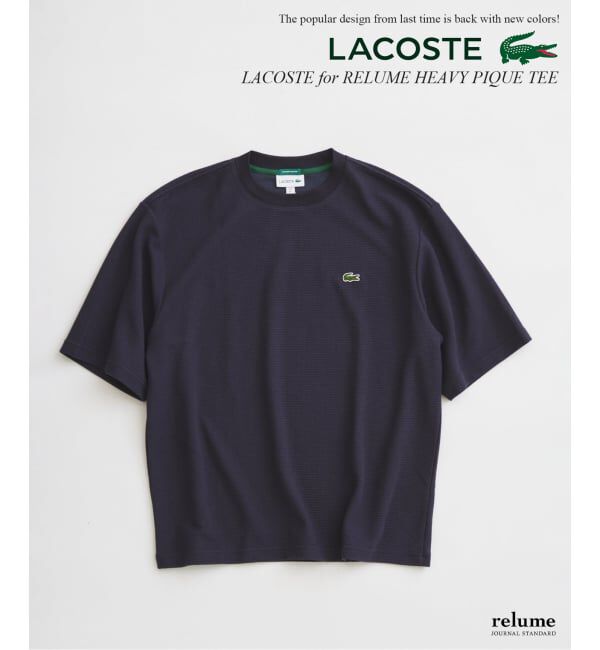 JOURNAL STANDARD relume「LACOSTE / ラコステ 別注ヘビーピケ Tシャツ」|Tシャツ・カットソー|ネイビー