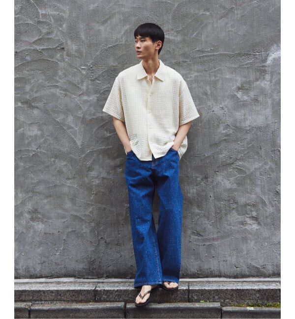 JOURNAL STANDARD relume「スモーキーデニム 11oz フェード ワイドパンツ」|デニム|