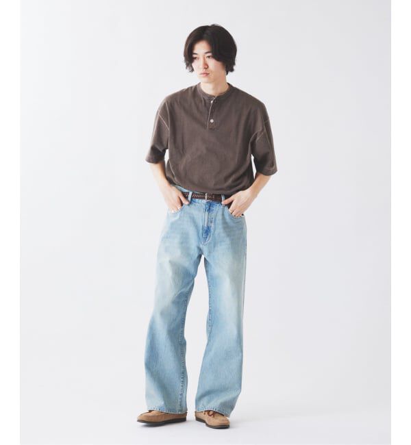 JOURNAL STANDARD relume「スモーキーデニム 11oz フェード ワイドパンツ」|デニム|