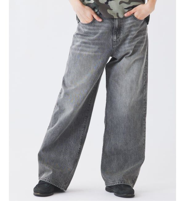 JOURNAL STANDARD relume「スモーキーデニム 11oz フェード ワイドパンツ」|デニム|