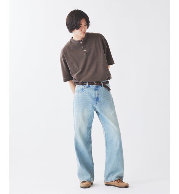 JOURNAL STANDARD relume「スモーキーデニム 11oz フェード ワイドパンツ」|デニム|