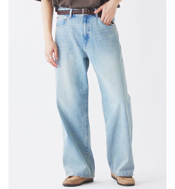 JOURNAL STANDARD relume「スモーキーデニム 11oz フェード ワイドパンツ」|デニム|