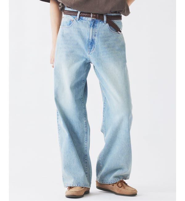 JOURNAL STANDARD relume「スモーキーデニム 11oz フェード ワイドパンツ」|デニム|