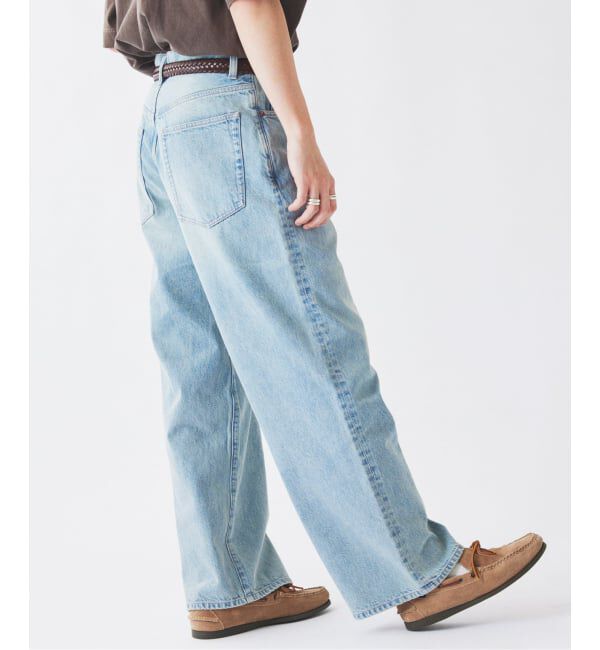 JOURNAL STANDARD relume「スモーキーデニム 11oz フェード ワイドパンツ」|デニム|