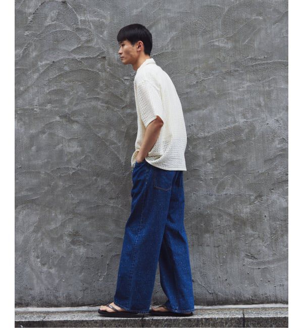 JOURNAL STANDARD relume「スモーキーデニム 11oz フェード ワイドパンツ」|デニム|