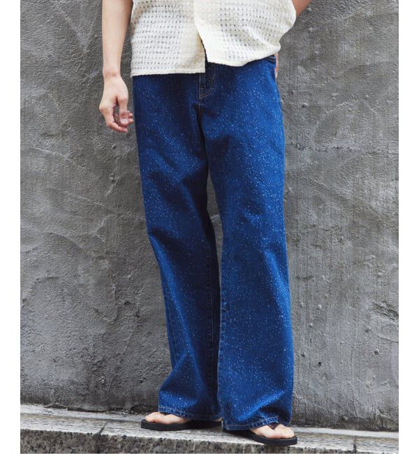 JOURNAL STANDARD relume「スモーキーデニム 11oz フェード ワイドパンツ」|デニム|